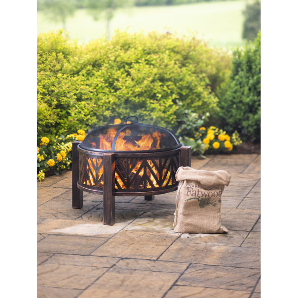 Lark Manor Seelyville H x 28'' W Steel Wood Burning Outdoor Fire Pit
